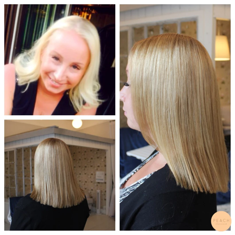 Naturligt blond med ljusa slingor