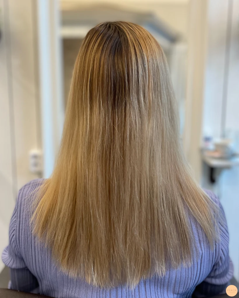 Beige blond hårfärg