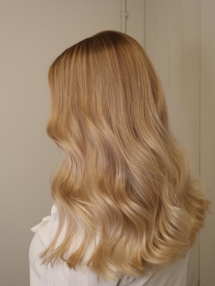 Blond balayage naturlig