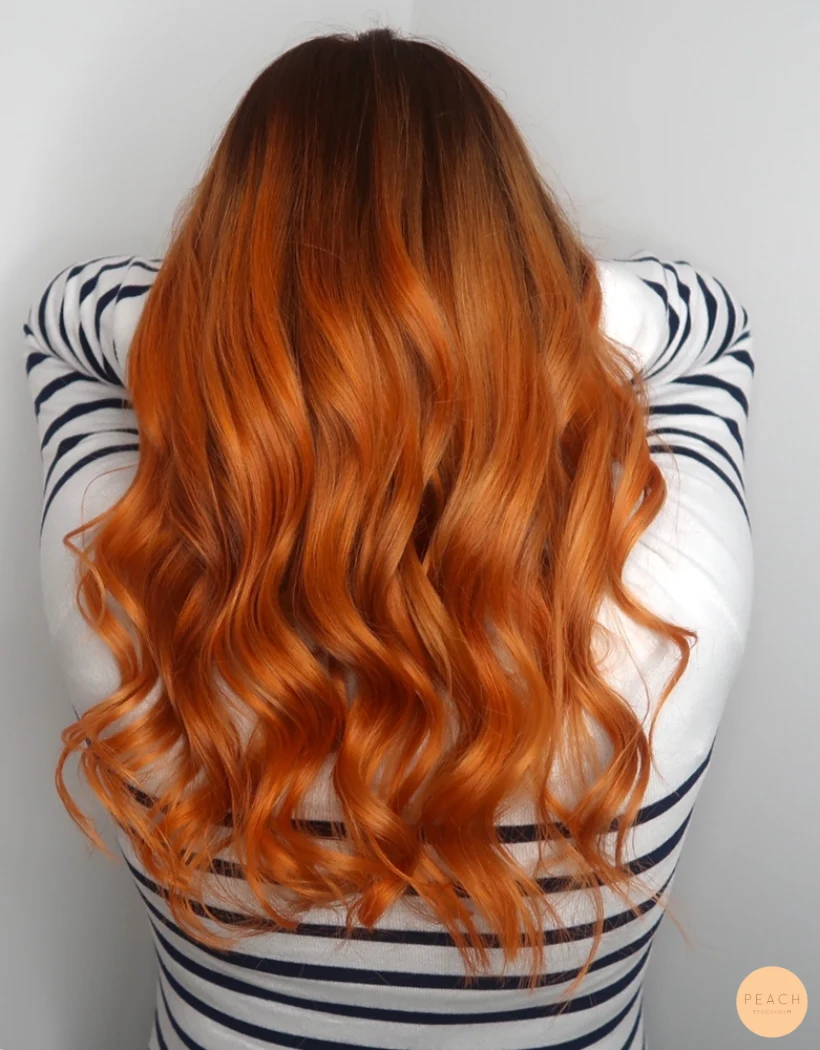 Orange hair color