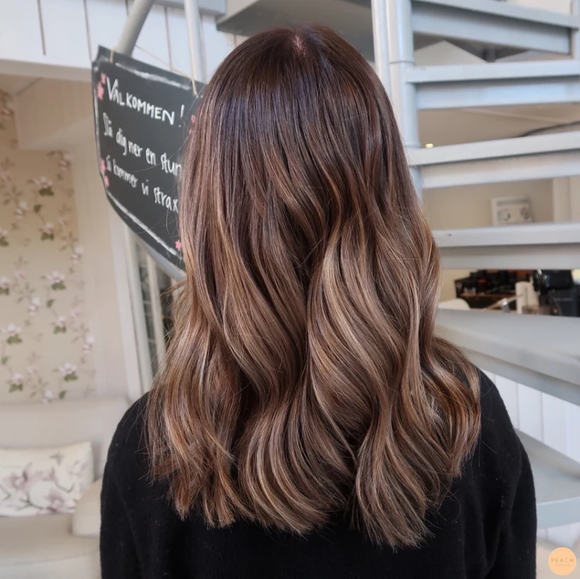 Uppfräschning med färg & klipp - brun balayage - Höstens favorit hårfärg🍁