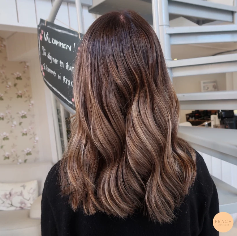 Uppfräschning med färg & klipp - brun balayage - Höstens favorit hårfärg🍁