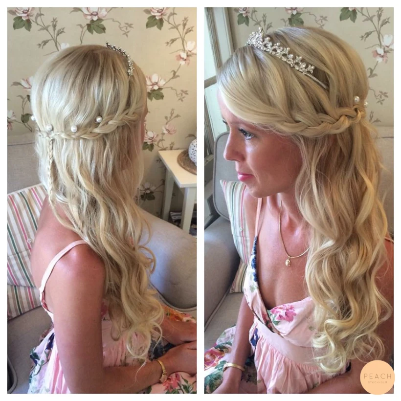 Bröllopsuppsättning med rosa toner