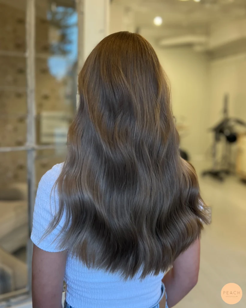 Blonde to brunette hair transformation🤎