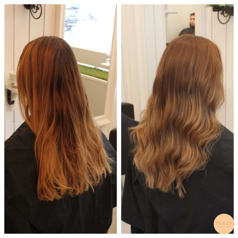 Naturlig sombre med mjuk root shadow