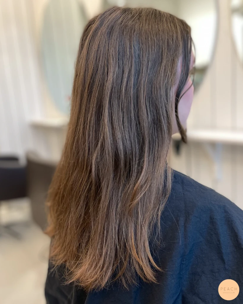 Brown hair with a touch of beige