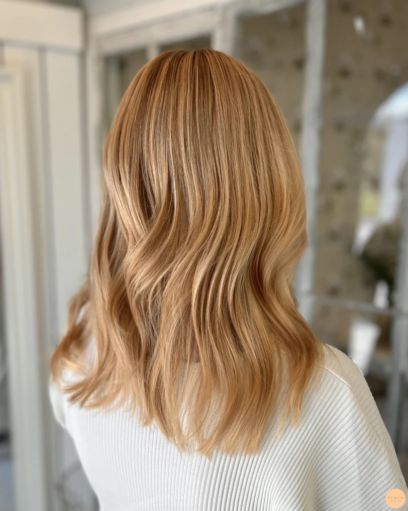 Copper blonde hair