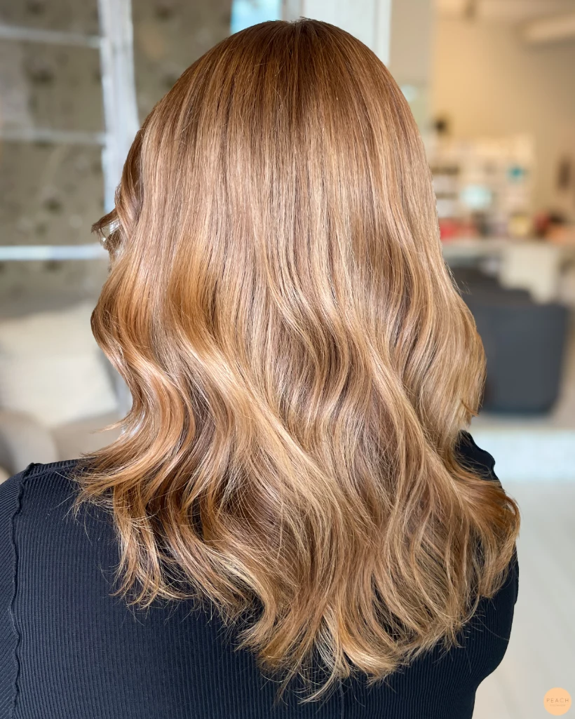 Deep golden hair