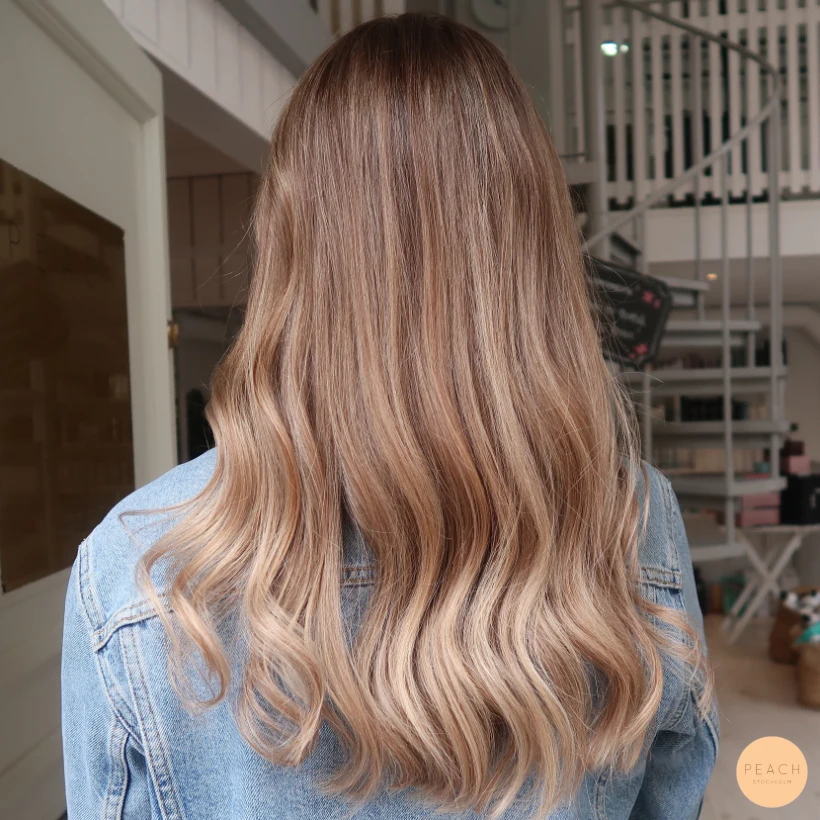 Balayage med mjuk utväxt