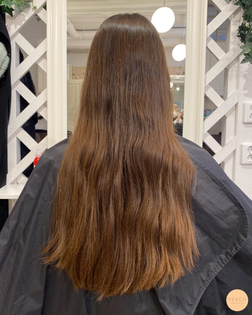 Balayage med krämig ton