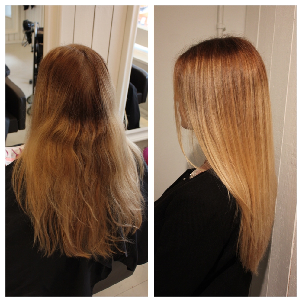 Guldblond ombre