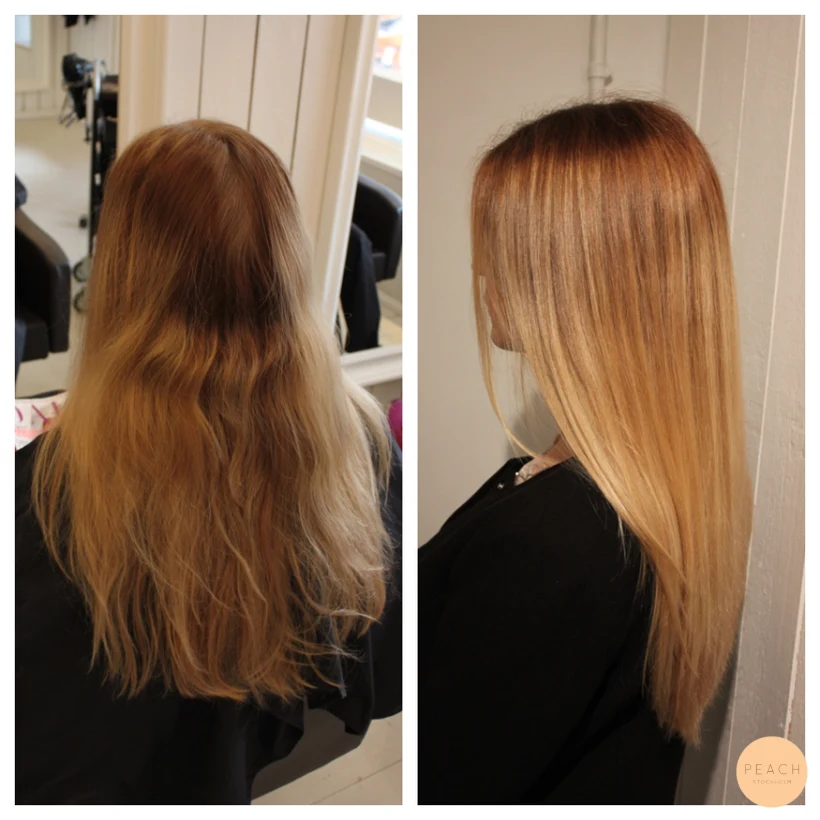 Guldblond ombre