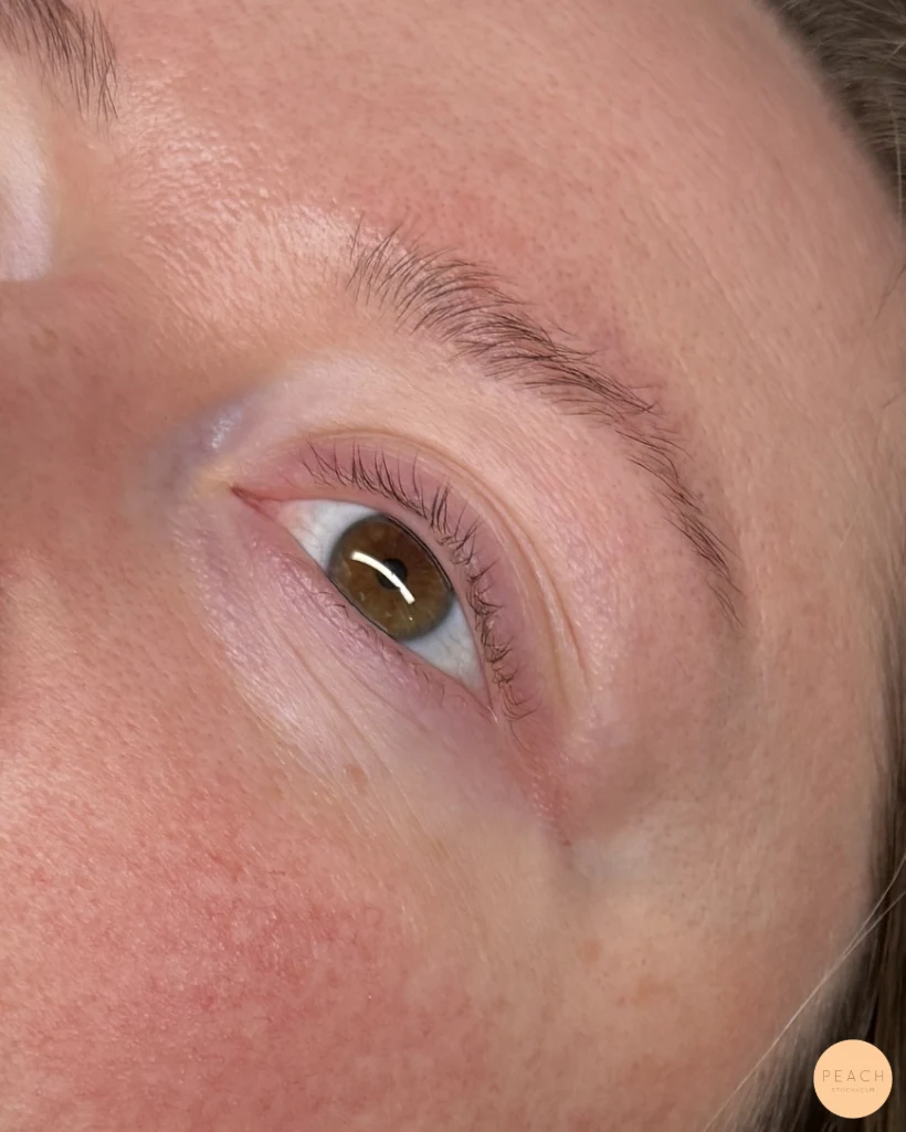 Lashlift browlift före efter