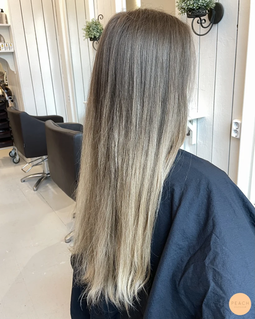 Gardinlugg & balayageslingor, för att få en naturlig look.