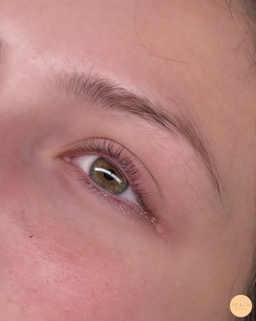 Lashlift och browlift – salongsresultat av Amanda Da Silva, 14 januari 2026