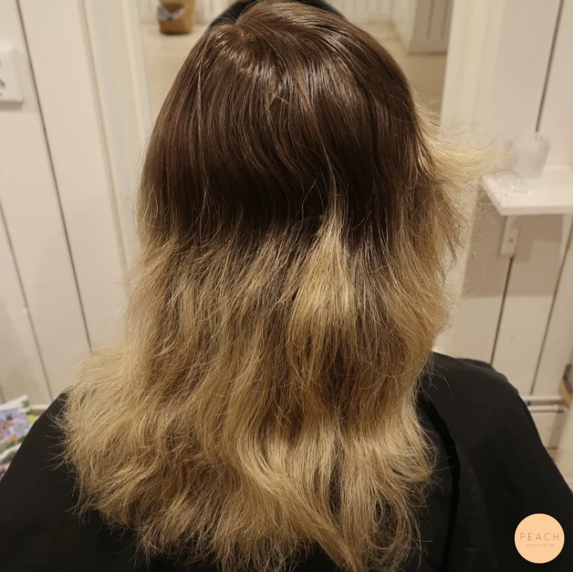 Helblekning rosé guld hår