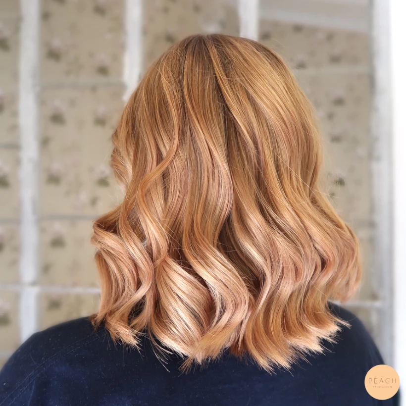 Rose blond hårfärg