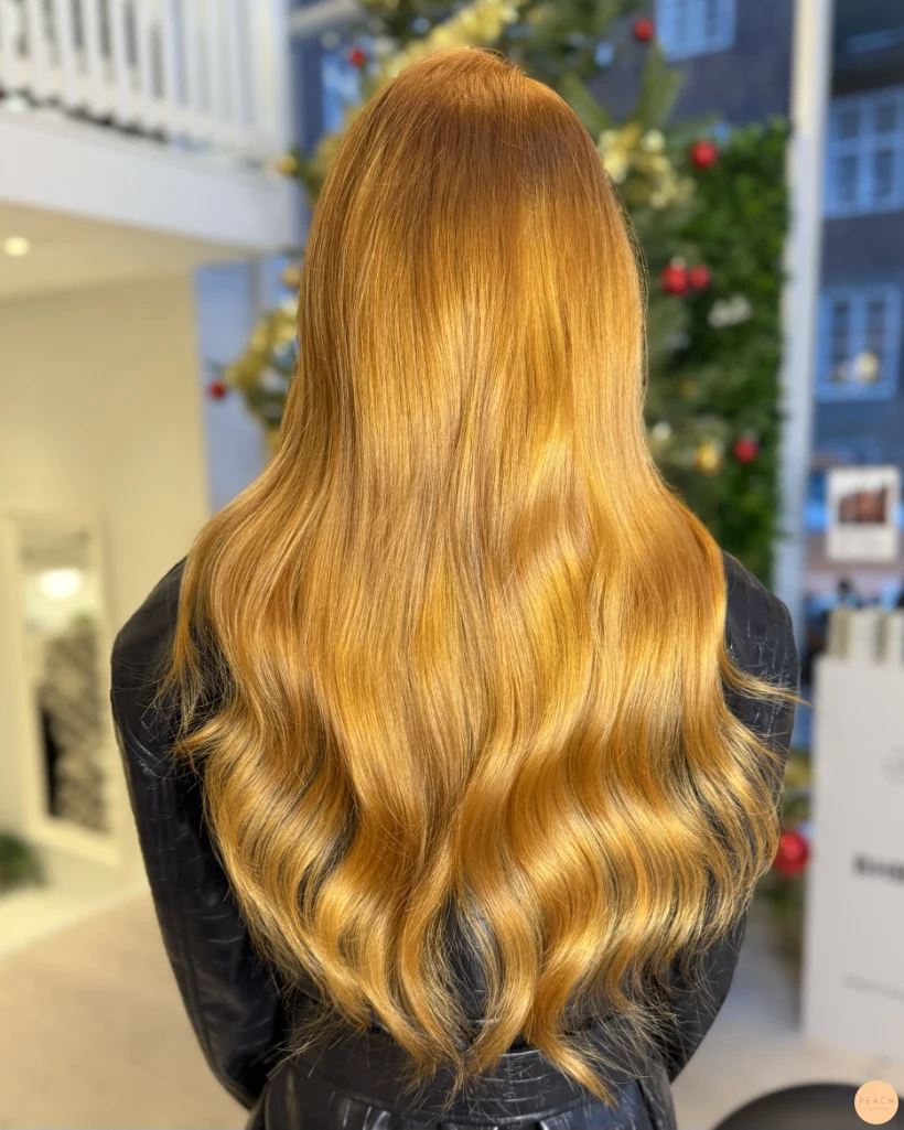 Golden copper hair