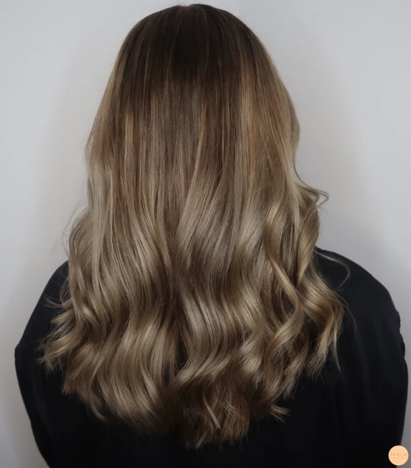 Ljus brun balayage