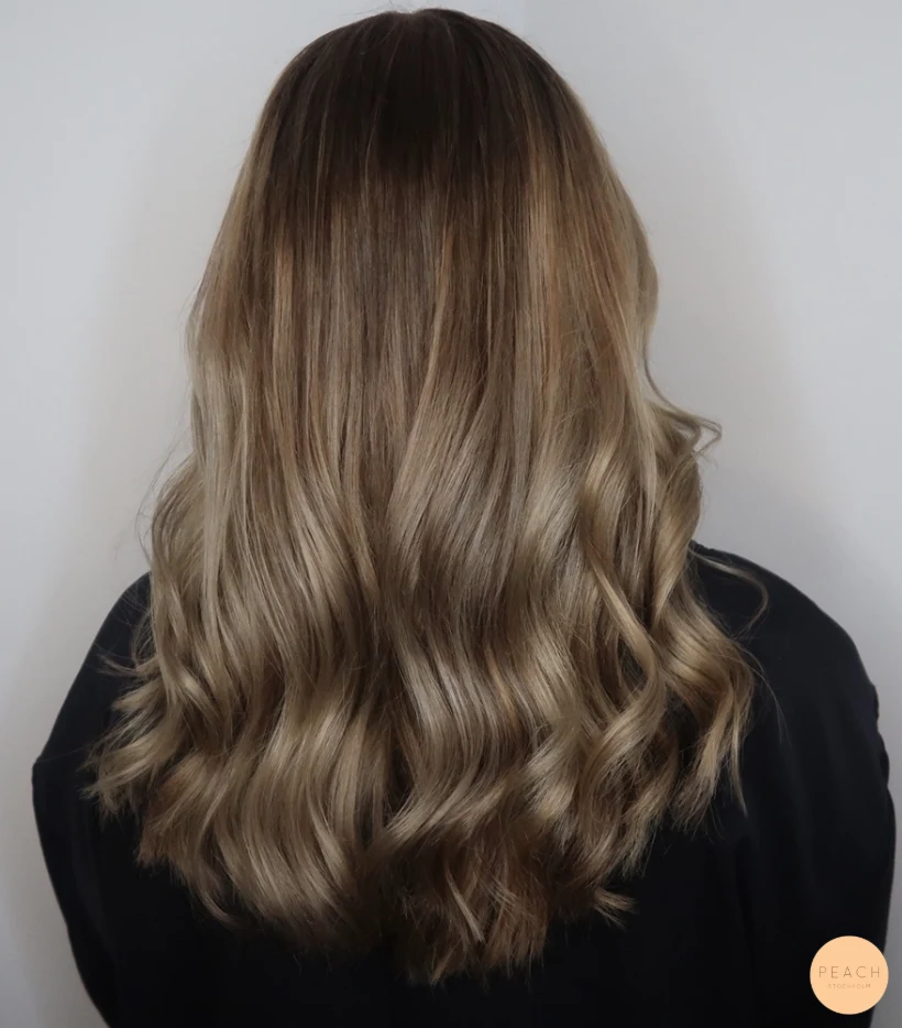 Ljus brun balayage