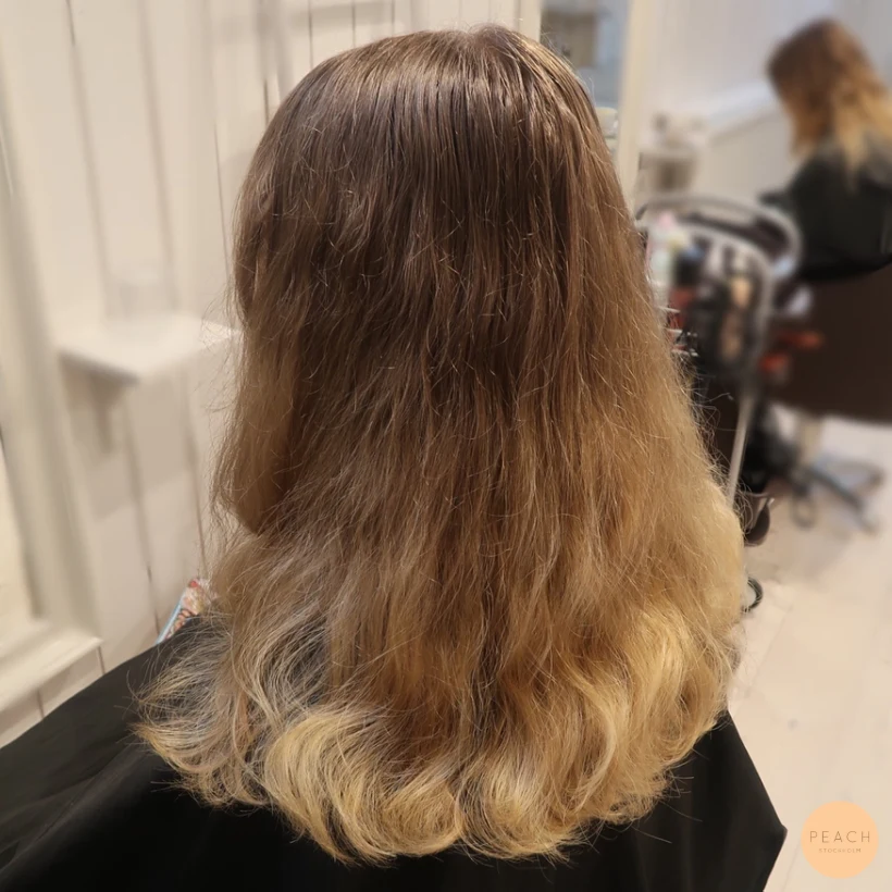 Blow dry hair