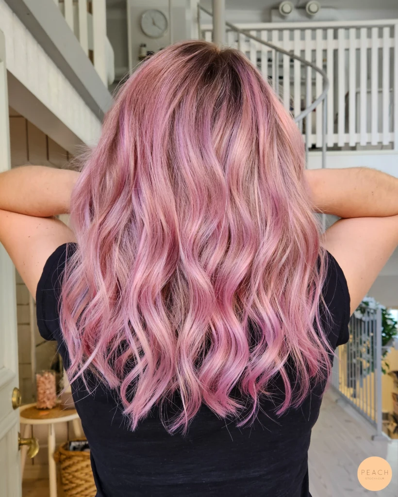 Sorbet pink hair colour 🩷
