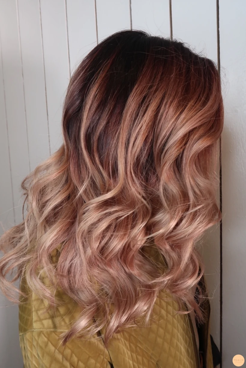 Kall rose hårfärg