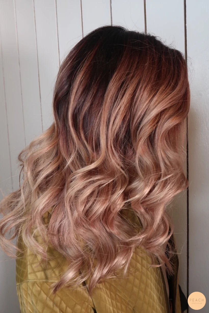 Kall rose hårfärg