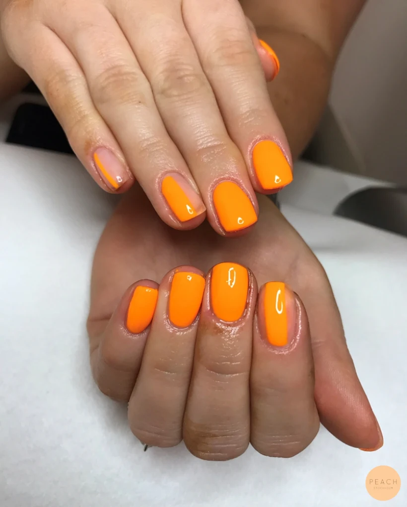 Aperol spitz sommar naglar