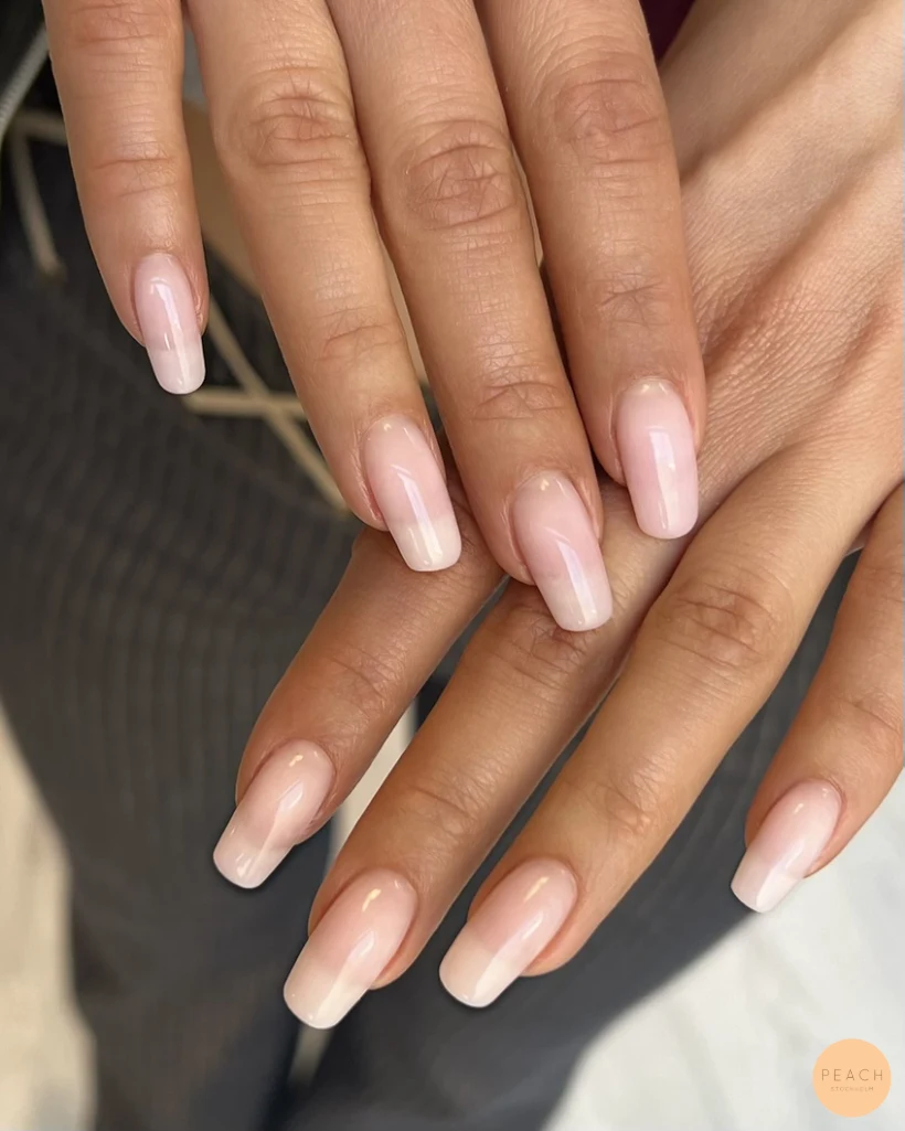 Natural milky nails 🤍