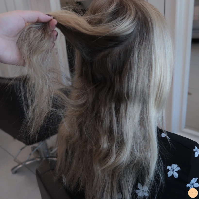 Hairtalk extensions och Ljusa slingor