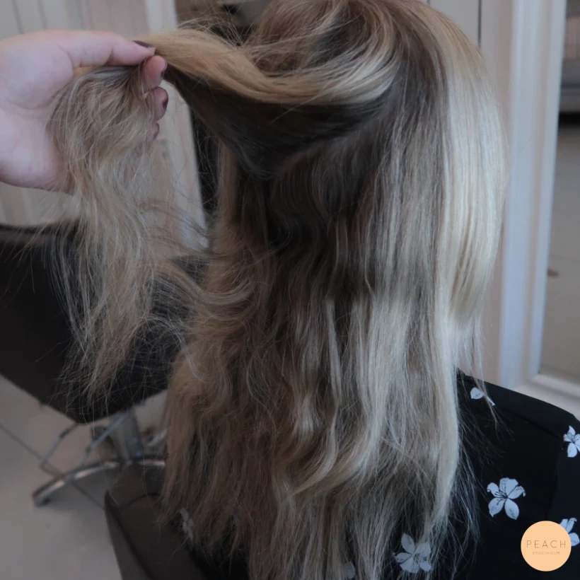 Hairtalk extensions och Ljusa slingor