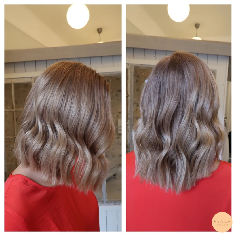 Från sommarblekt hår till mörkblond med naturliga skiftningar
