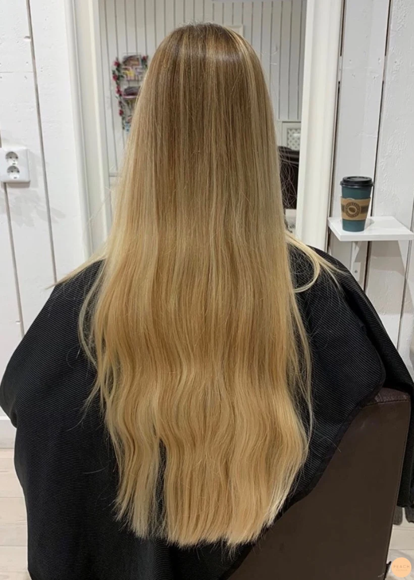 Ljus balayage kall blond