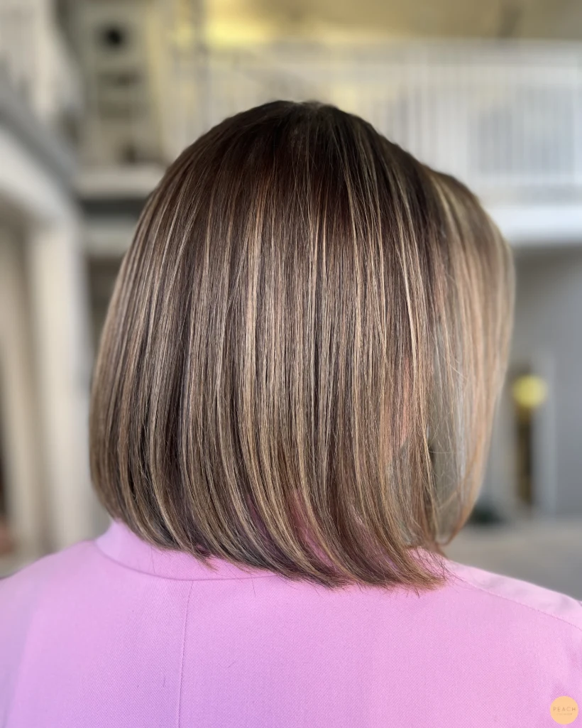 Creamy blonde hair