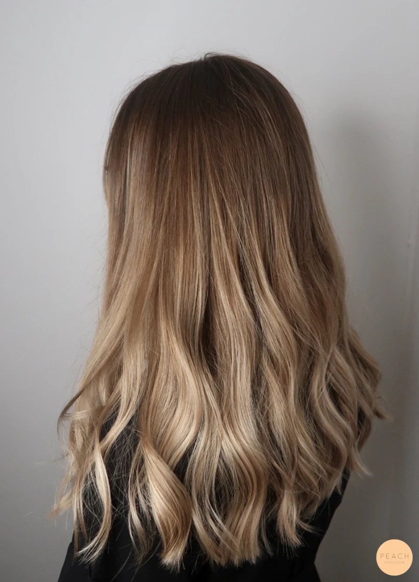 Bronde balayage hårfärg – salongsresultat av Josefin Törmä, 10 juni 2019
