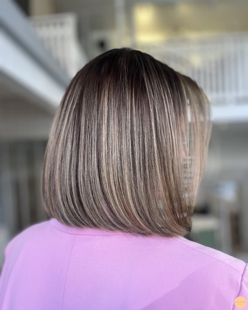 Creamy blonde hair