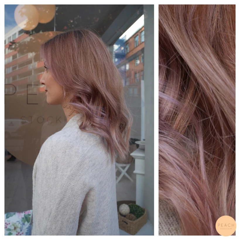 Smokey pink hair