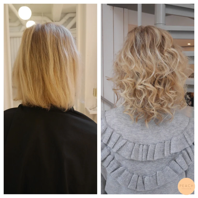 Extensions på kort hår