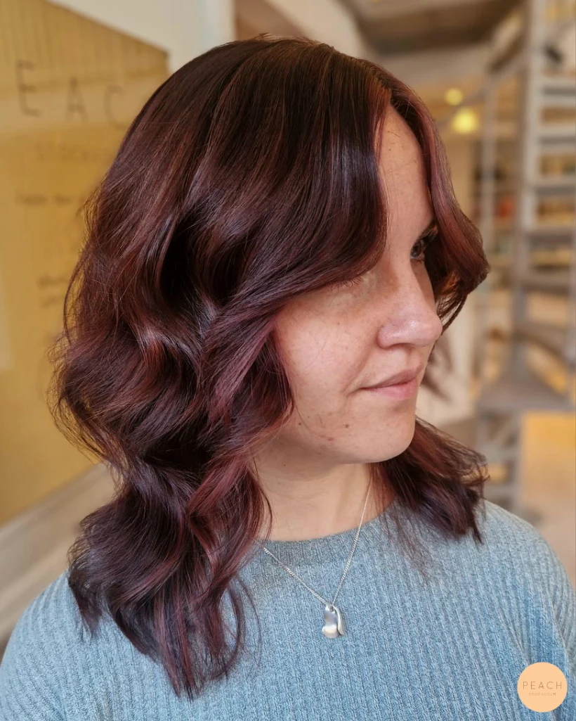 ❤️💜 Red violet hair color