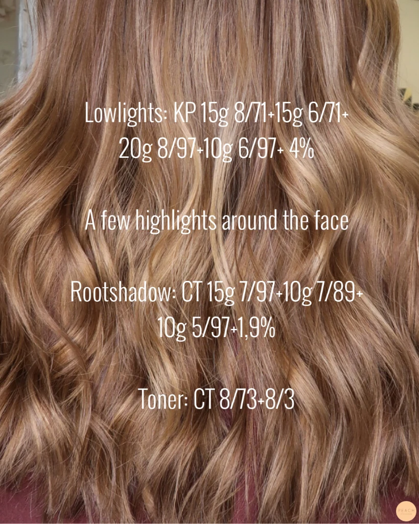 Bronde hårfärg med guldiga toner