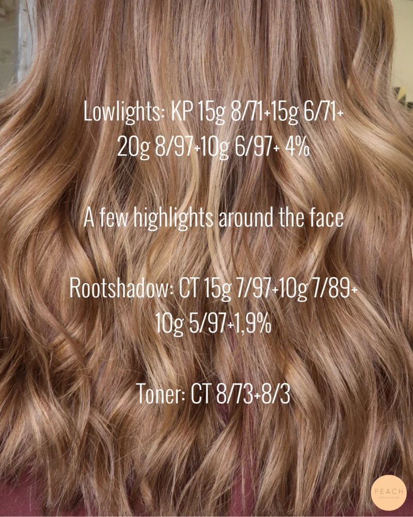 Bronde hårfärg med guldiga toner
