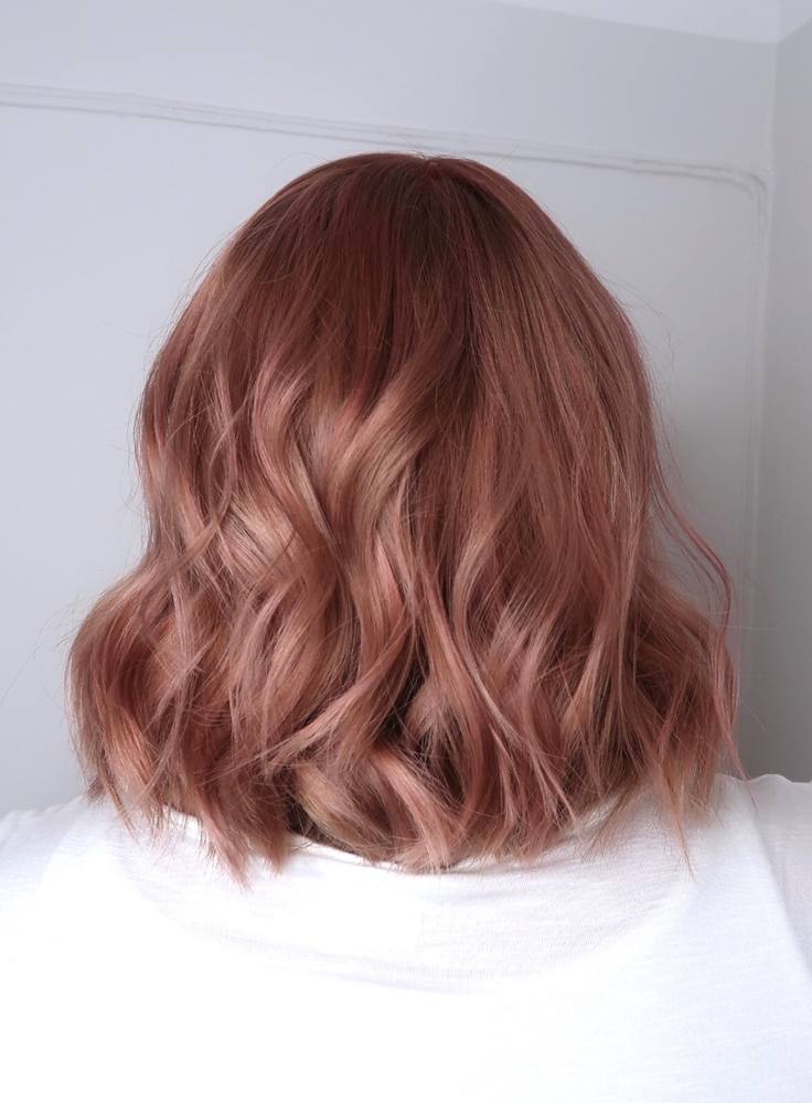 Pink hair rosa hår dusty pink Stockholm