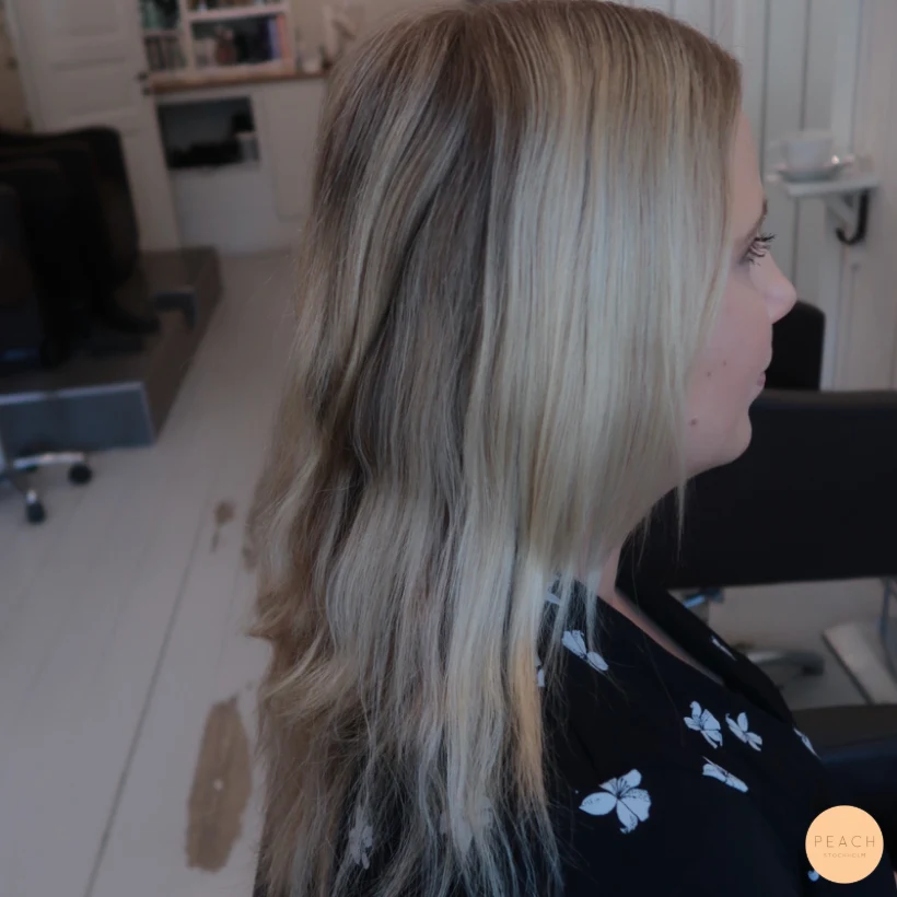 Hairtalk extensions och Ljusa slingor