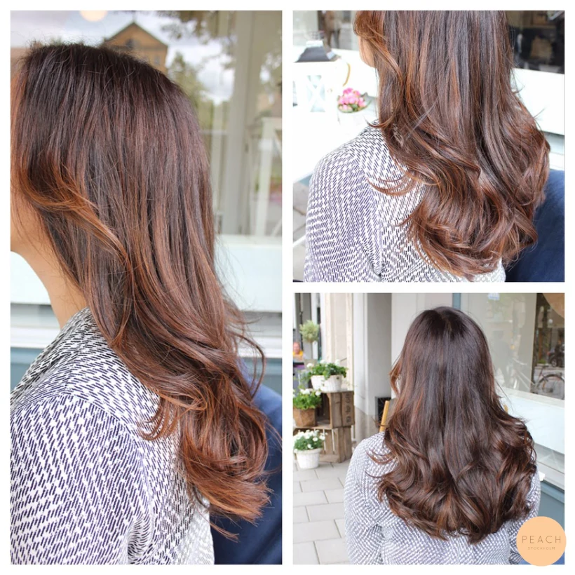 Soft ombre med chokladbruna toner