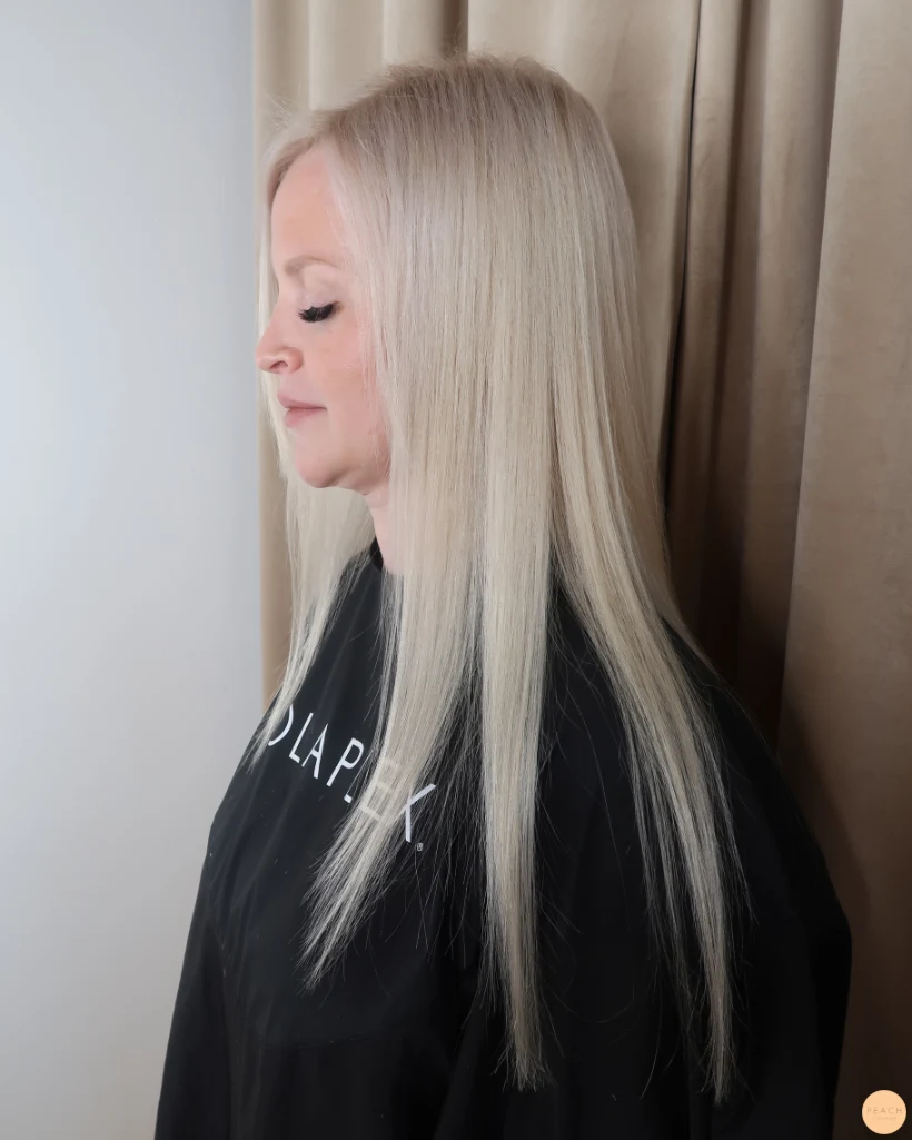 Blonda slingor och Hairtalk förtjockning