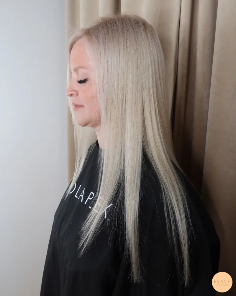 Blonda slingor och Hairtalk förtjockning