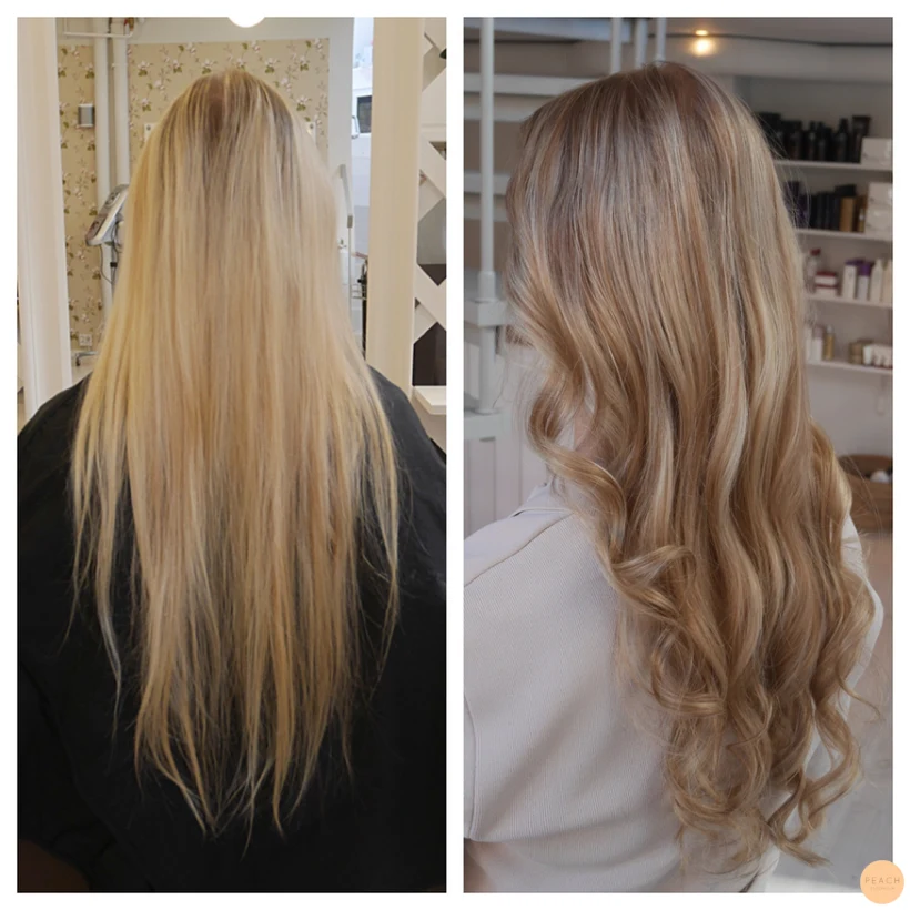 Från ljusblond till mellanblond