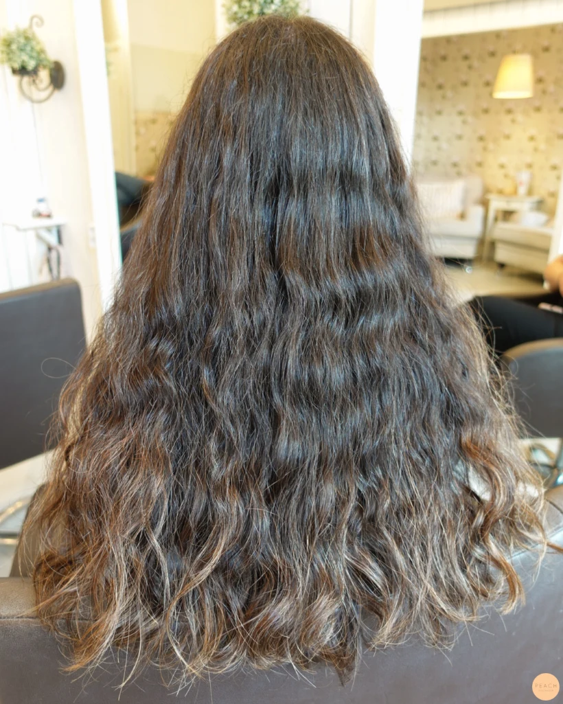 Copper highlights on brown hair