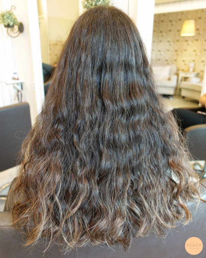 Copper highlights on brown hair